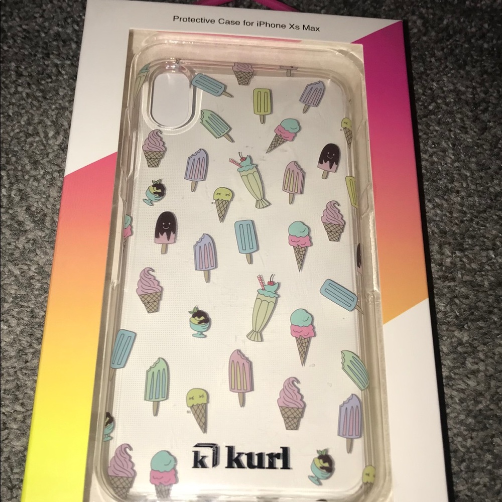 NIP iPhone Xs Max Protective Case Kurl Ice Cream!